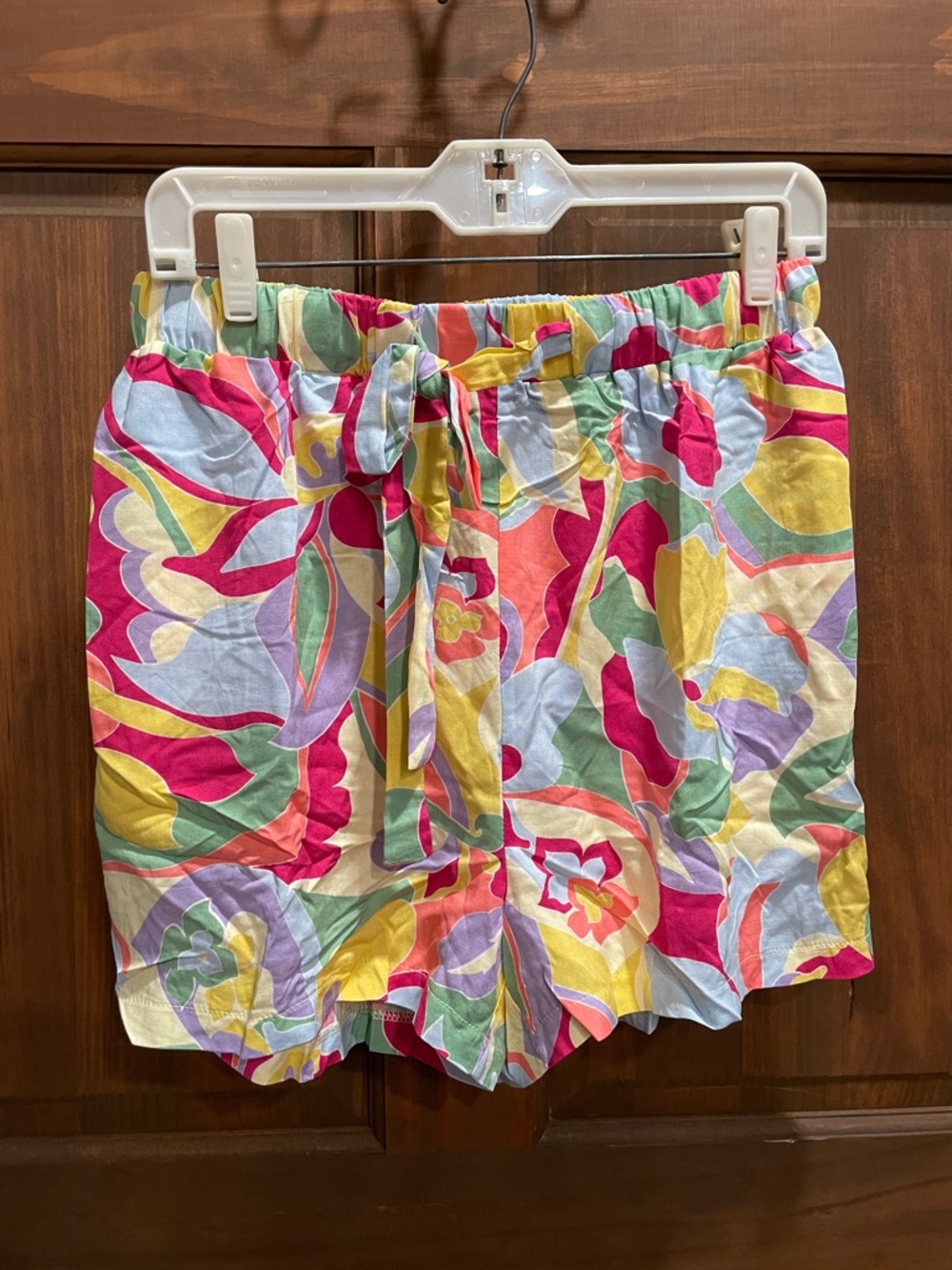 easel Multicolor Floral Tie-Waist Summer Shorts